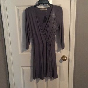 Casual A&F Blue gray wrap dress.